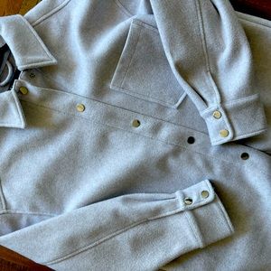 Light gray Zara shirt jacket size small